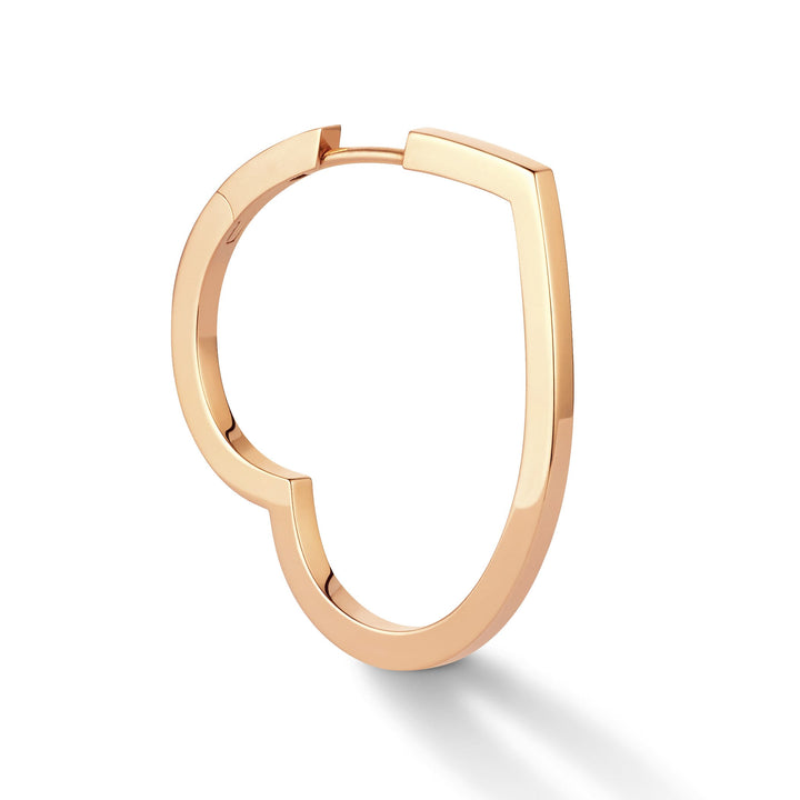 Repossi Large Pink Gold Heart Antifer Earring