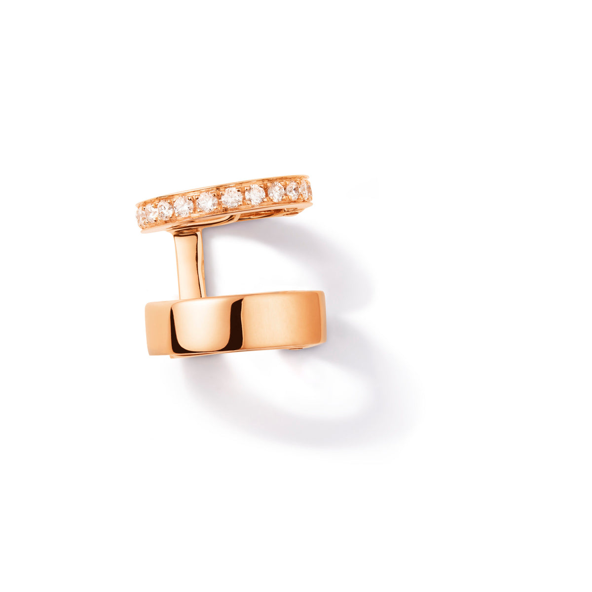 Repossi 2 Row Pink Gold Berbere Earcuff