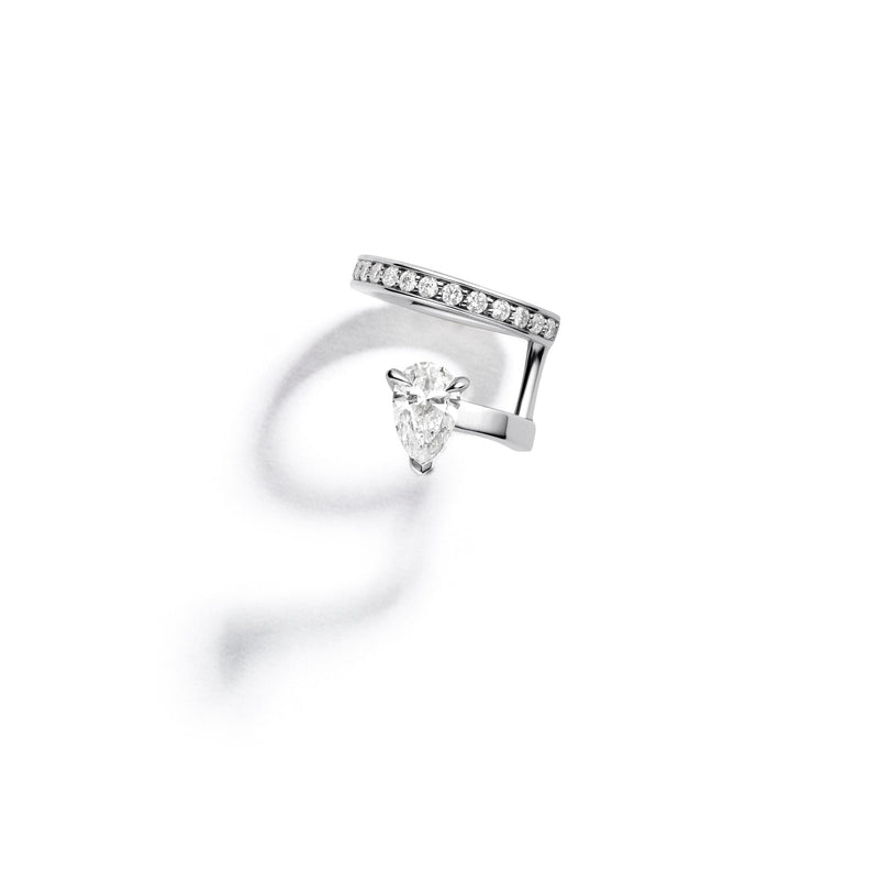 Repossi White Gold Serti Sur Vide Earcuff
