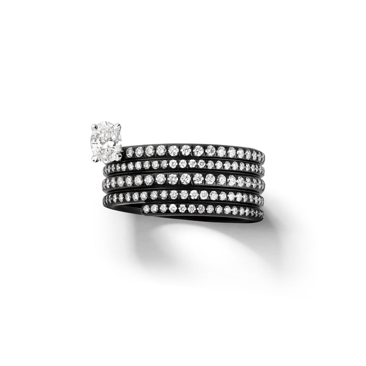 Repossi Black Gold Diamond Blast Ring