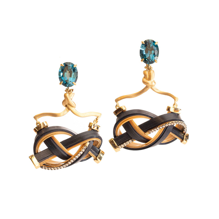 Silvia Furmanovich Bamboo Topaz Earrings