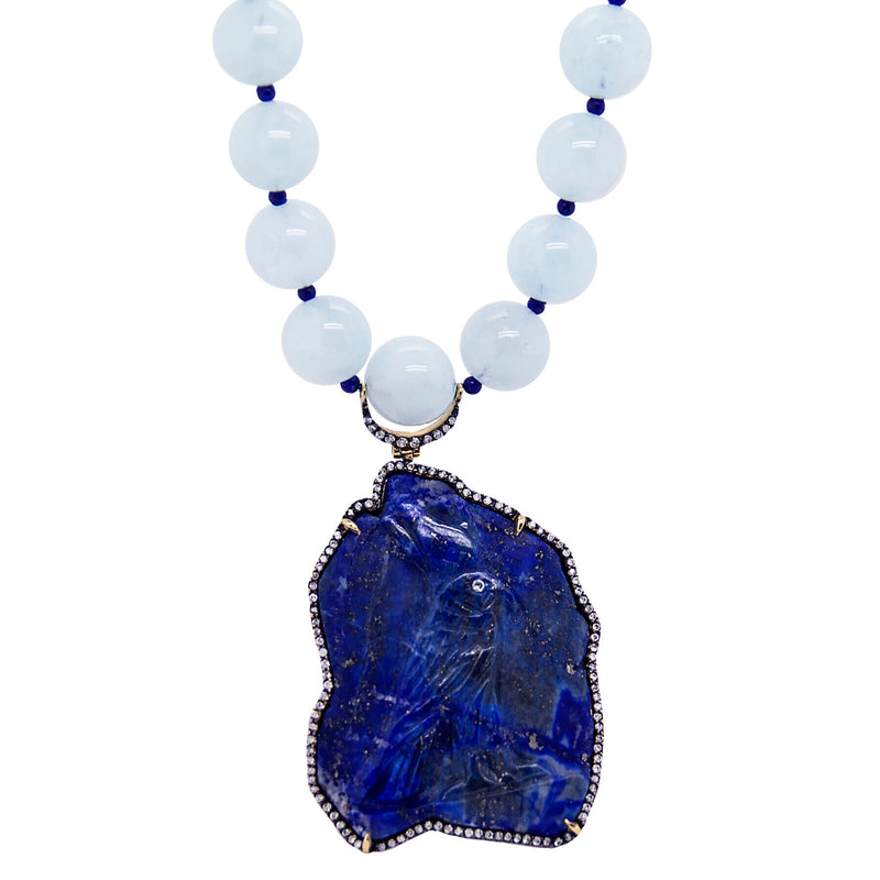 Silvia Furmanovich Lapis Egypt Necklace