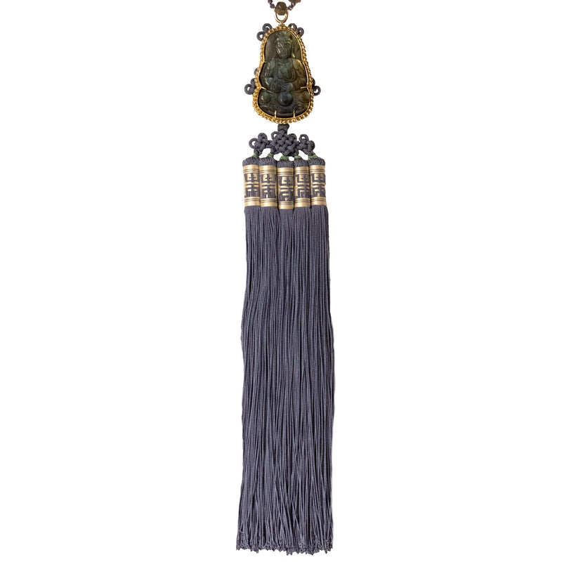 Silvia Furmanovich India Sapphire Pom Pom Necklace