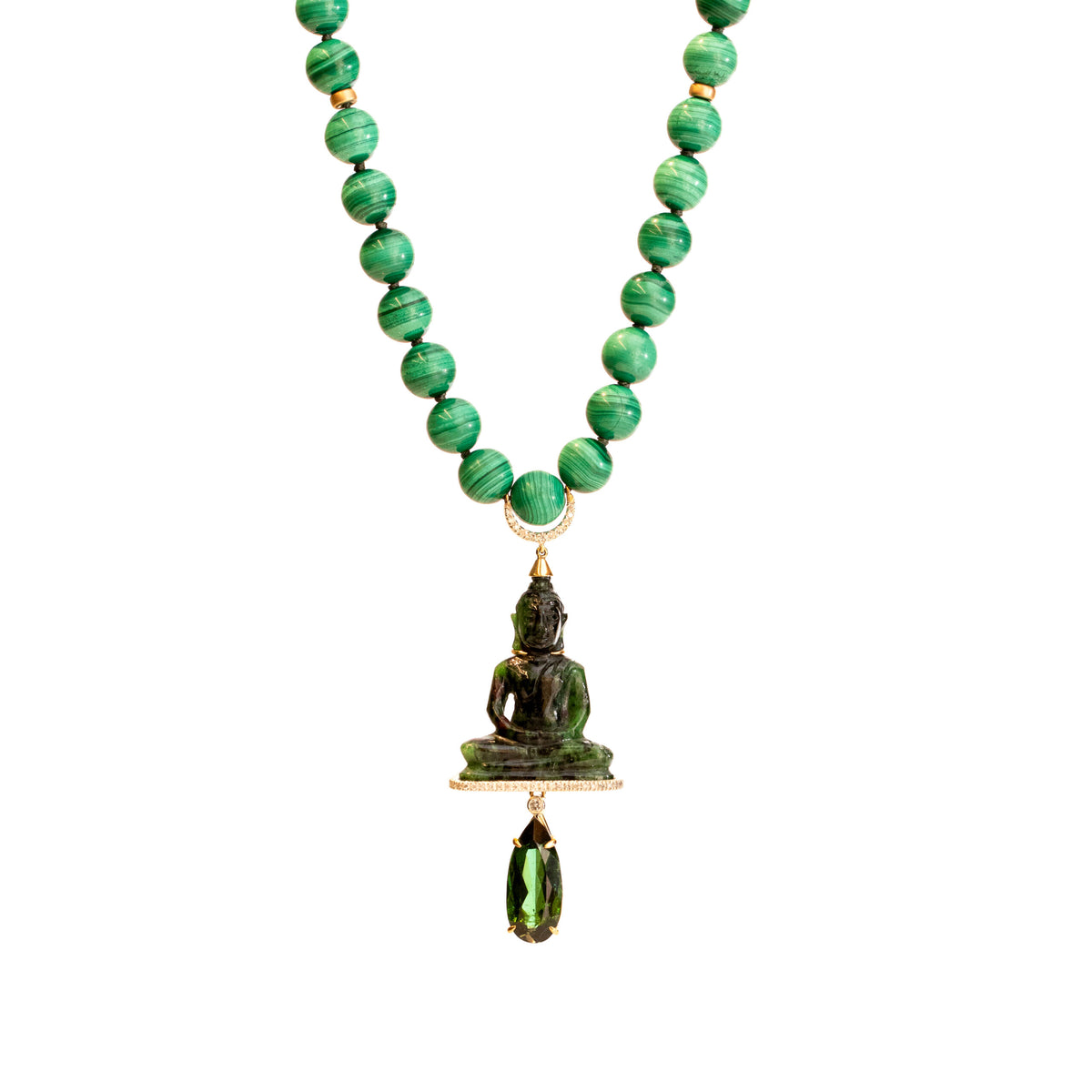 Silvia Furmanovich Malachite Buddha Necklace