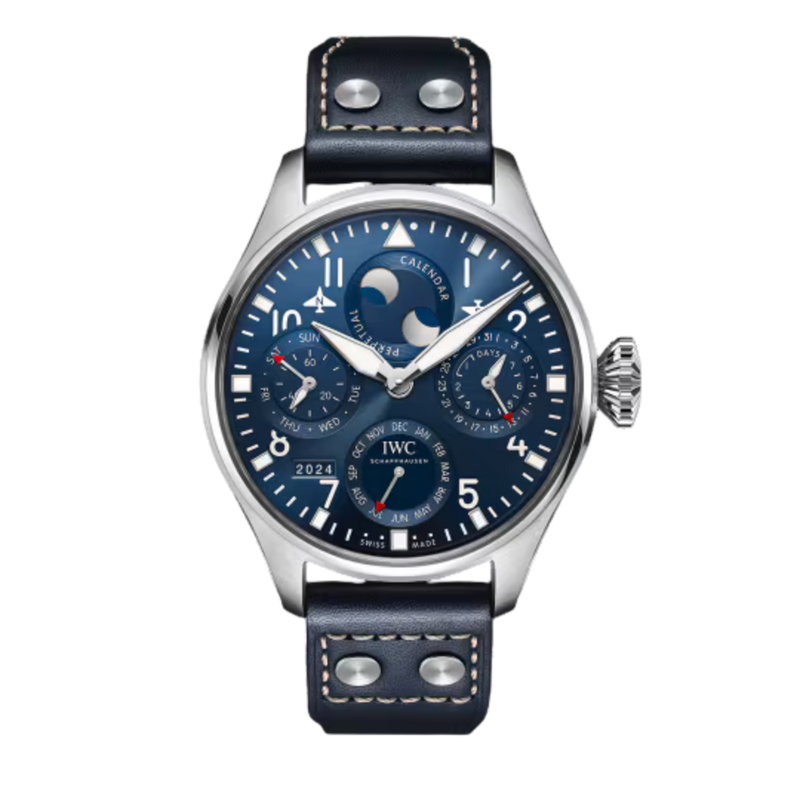 IWC Big Pilot’s Watch Perpetual Calendar-Blue Calf