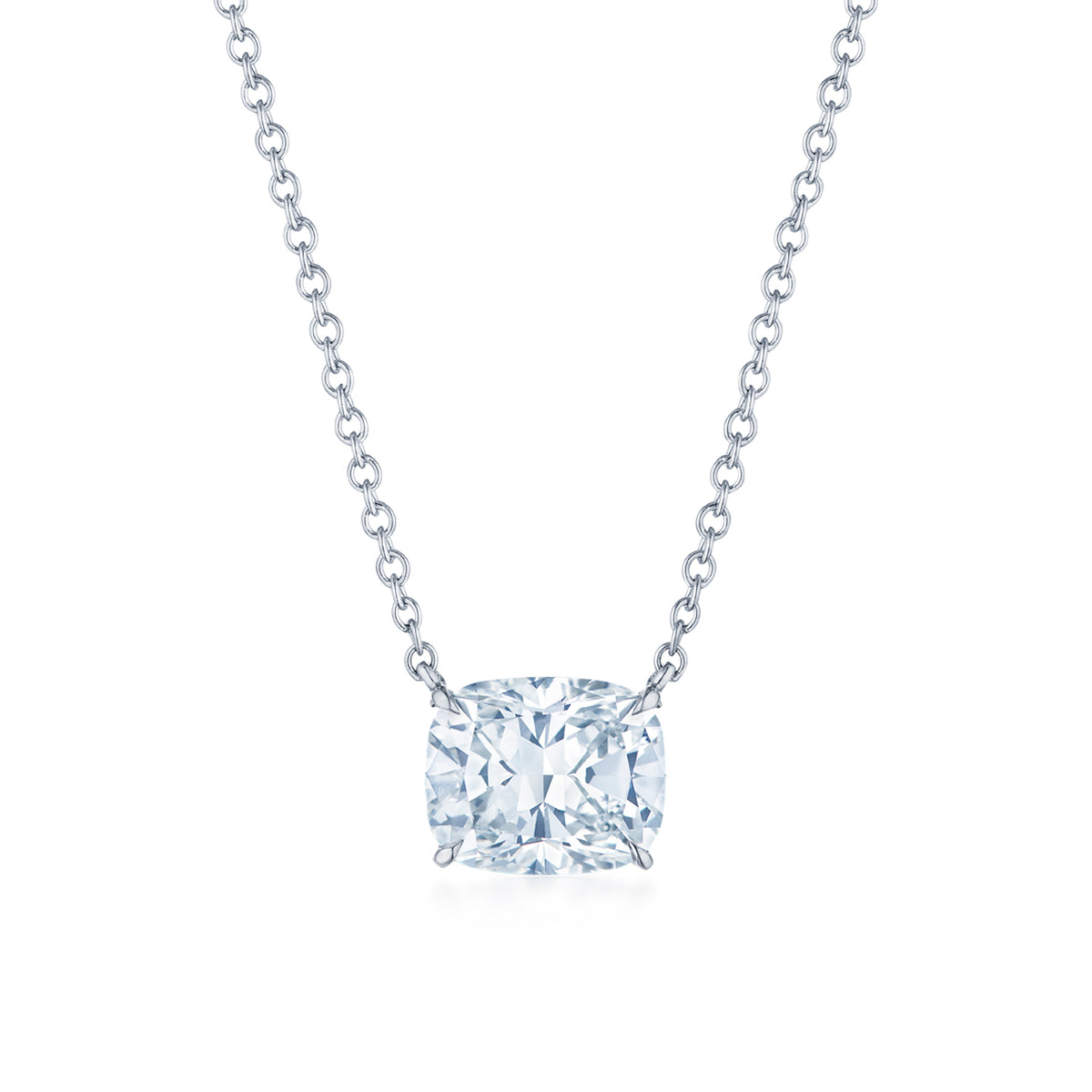 Kwiat Pendant with a Kwiat Cushion Diamond in Platinum, 3.56 Carats