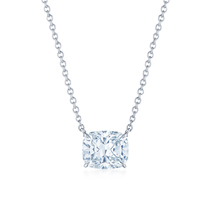 Kwiat Pendant with a Kwiat Cushion Diamond in Platinum, 3.56 Carats