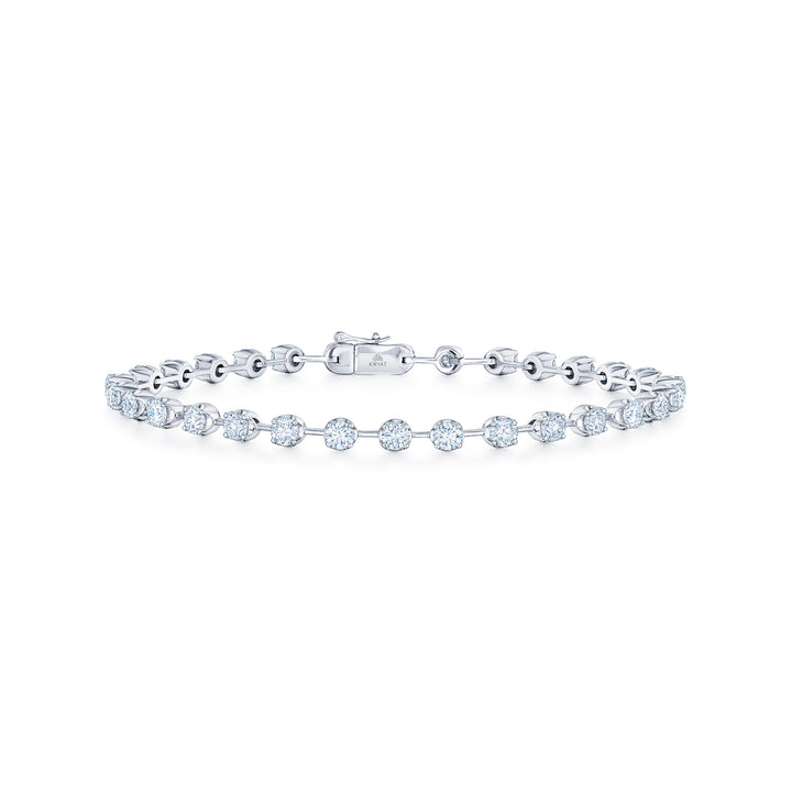 Kwiat Starry Night Line Bracelet with Diamonds in 18K White Gold
