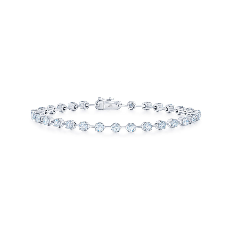 Kwiat Starry Night Line Bracelet with Diamonds in 18K White Gold
