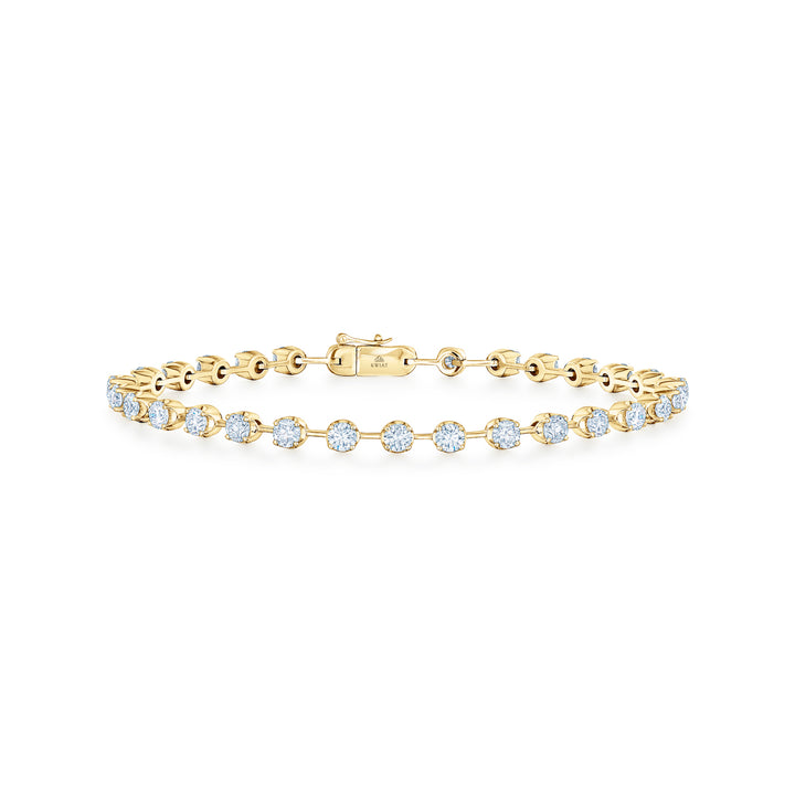 Kwiat Starry Night Line Bracelet with Diamonds in 18K Yellow Gold