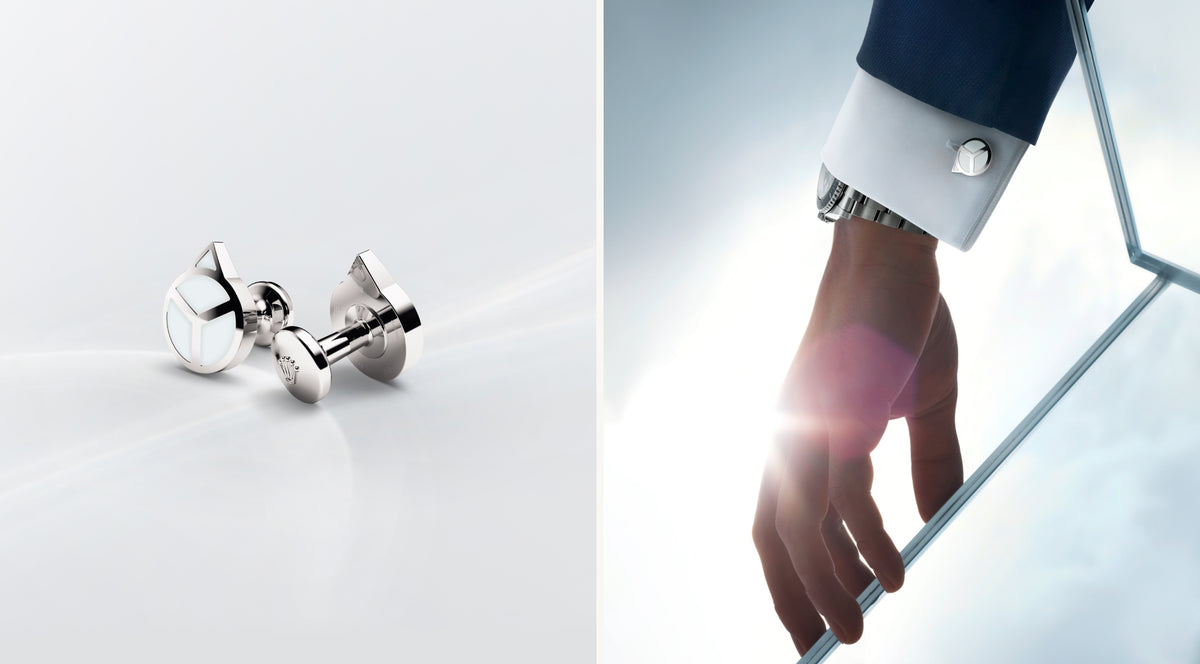Rolex accessories – ‘Fluted’ cufflinks: An iconic aesthetic