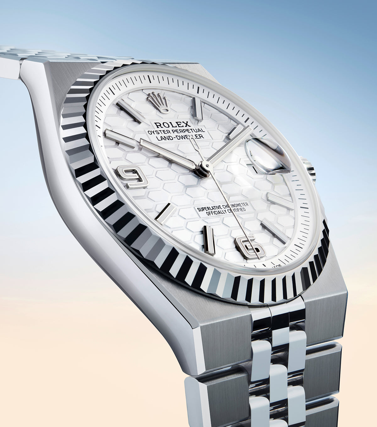 Rolex Land-Dweller – Dial: Honeycomb motif