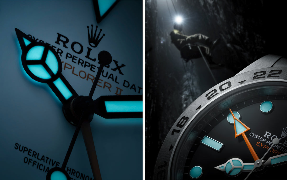Rolex Explorer II – Chromalight display