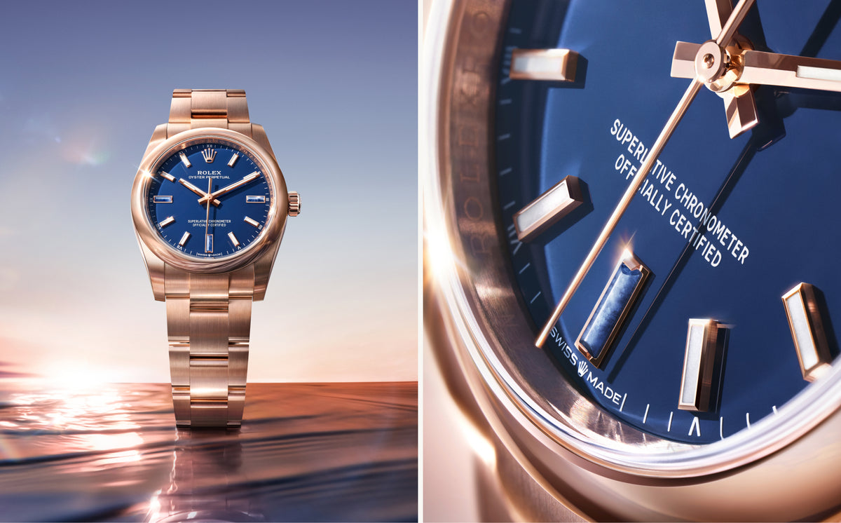 Rolex Oyster Perpetual 28 & 34 – Natural stone hour markers: Novel and charming