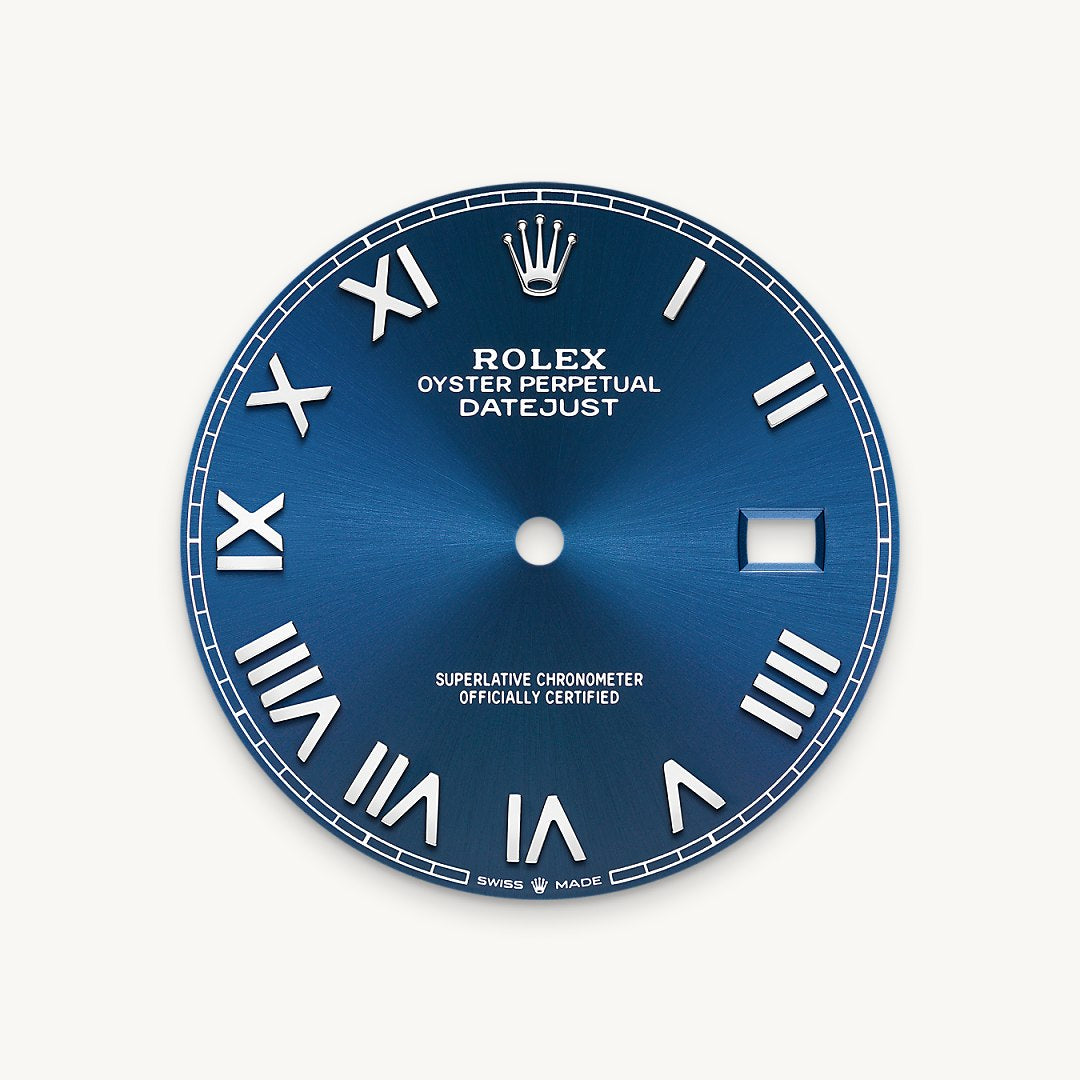 Bright blue dial