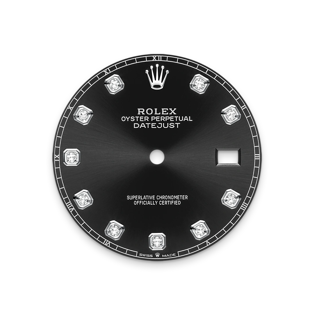 Bright black dial