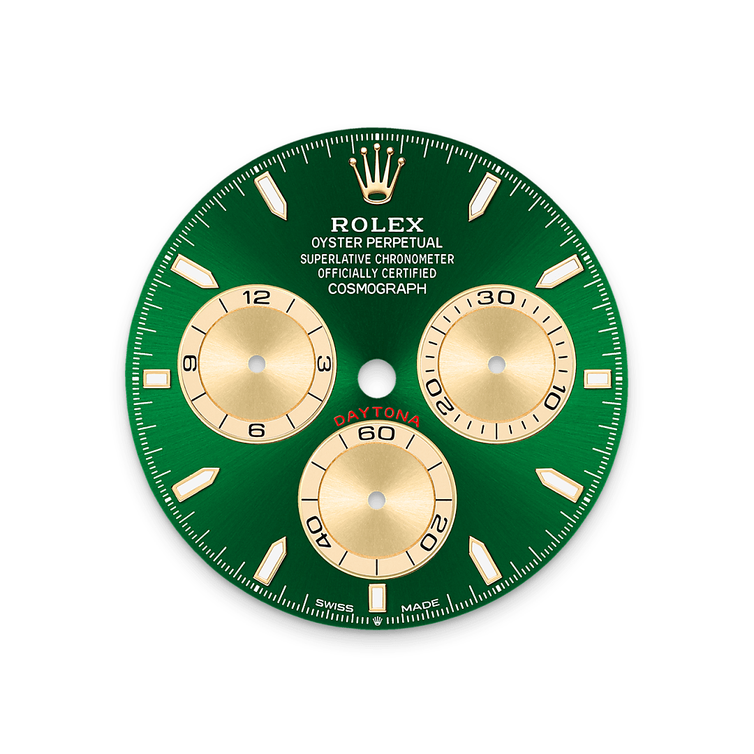 Bright green dial