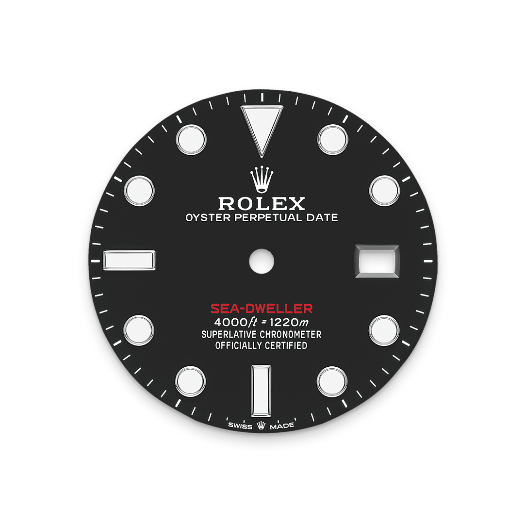 Intense black dial