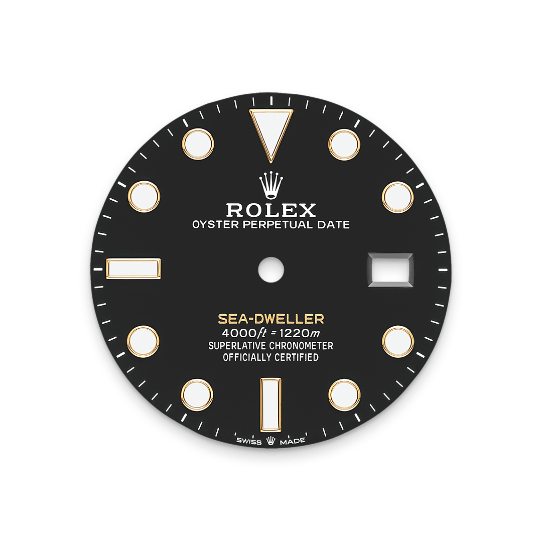 Intense black dial