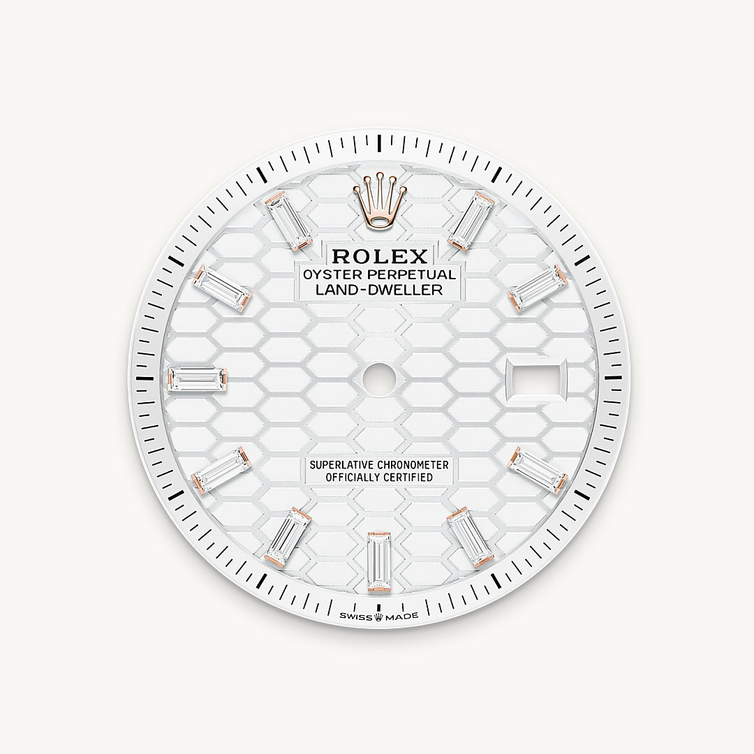 Intense white dial