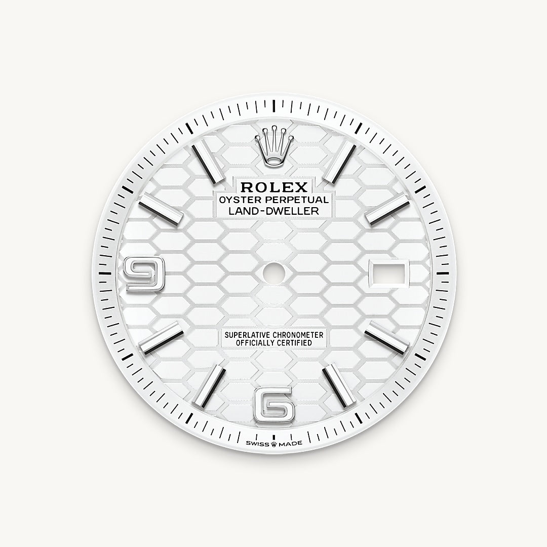 Intense white dial
