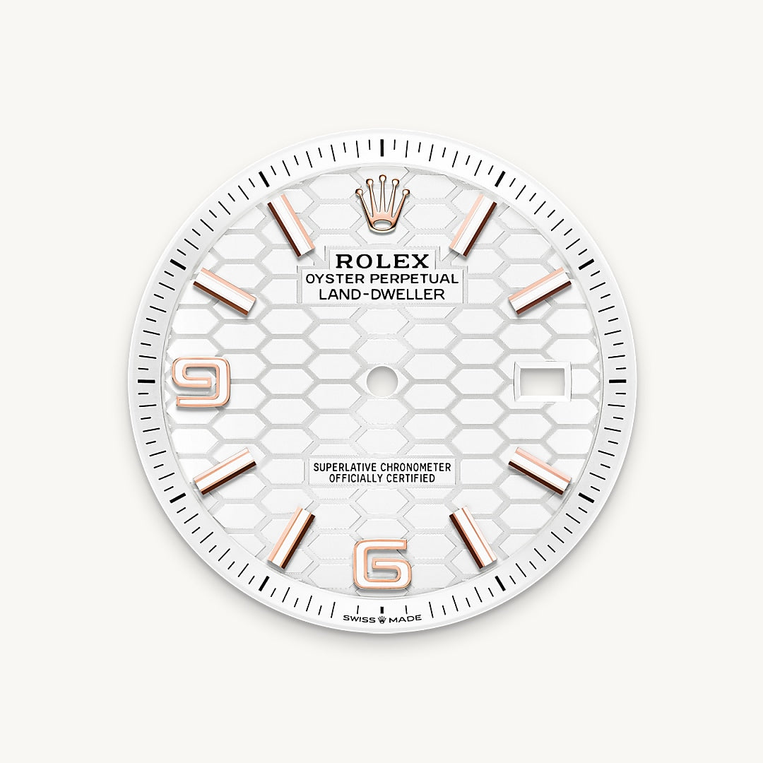 Intense white dial