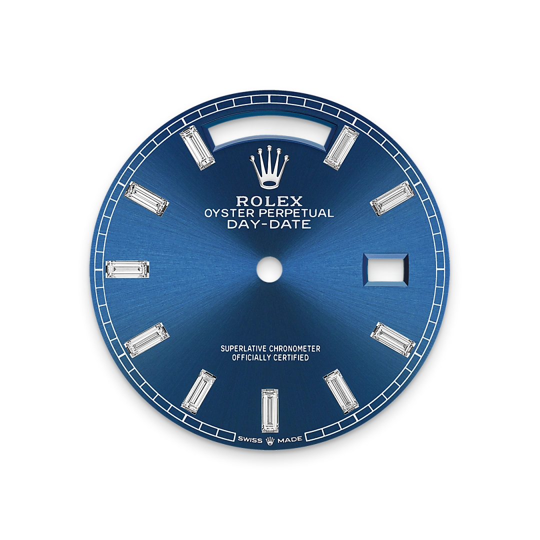 Bright blue dial