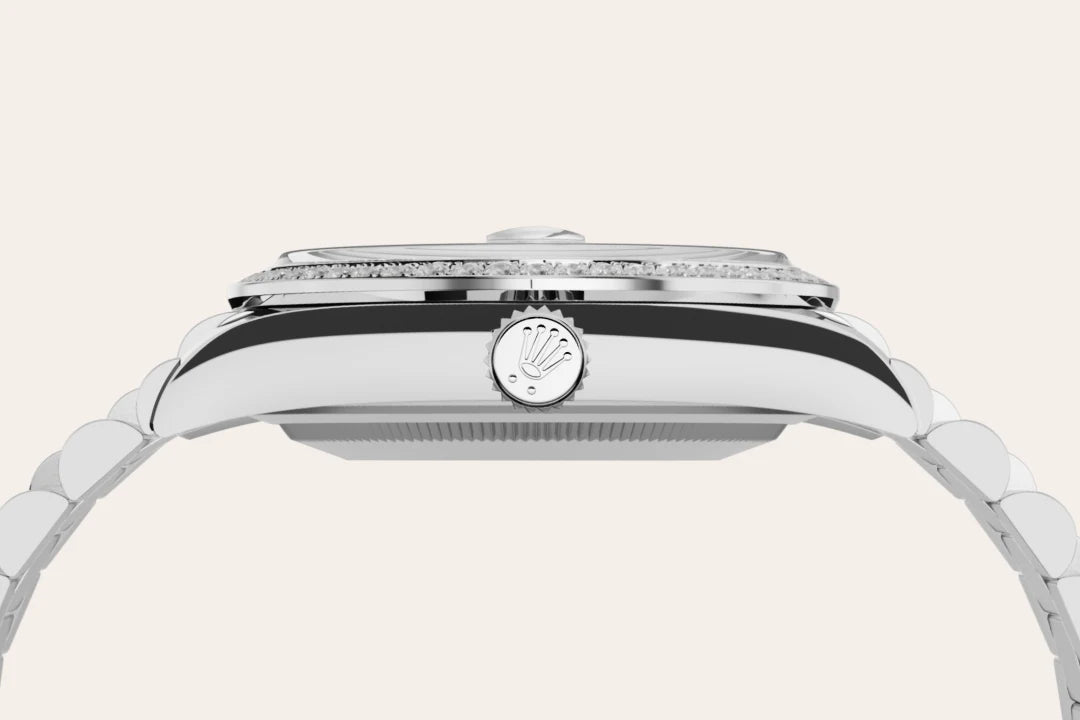 18 kt white gold