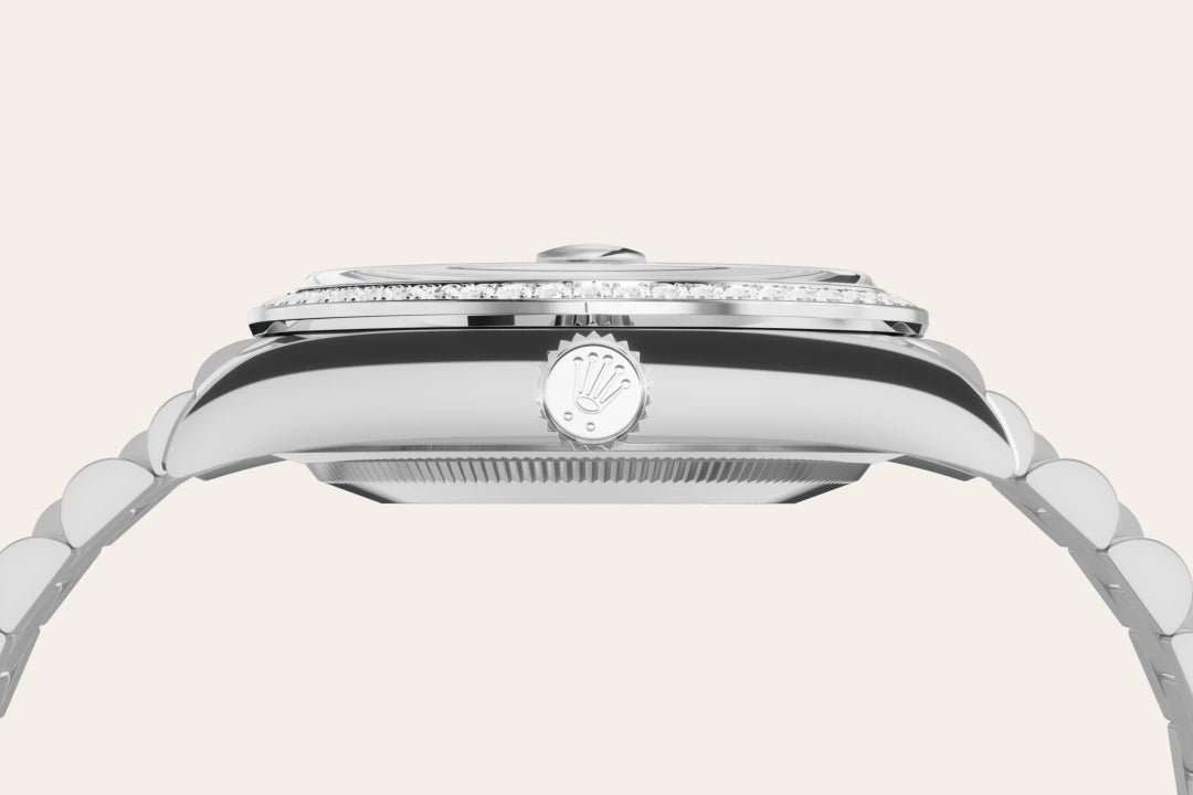 18 kt white gold