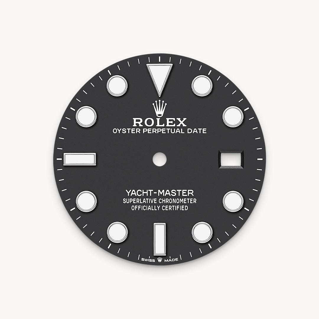 Intense black dial