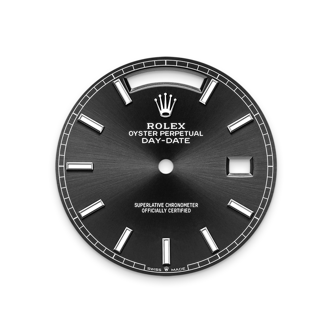 Bright black dial