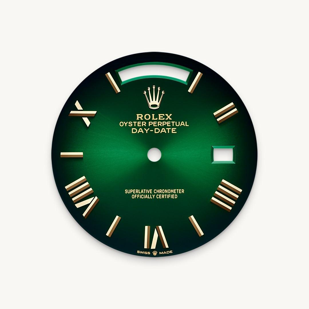 Green ombré dial