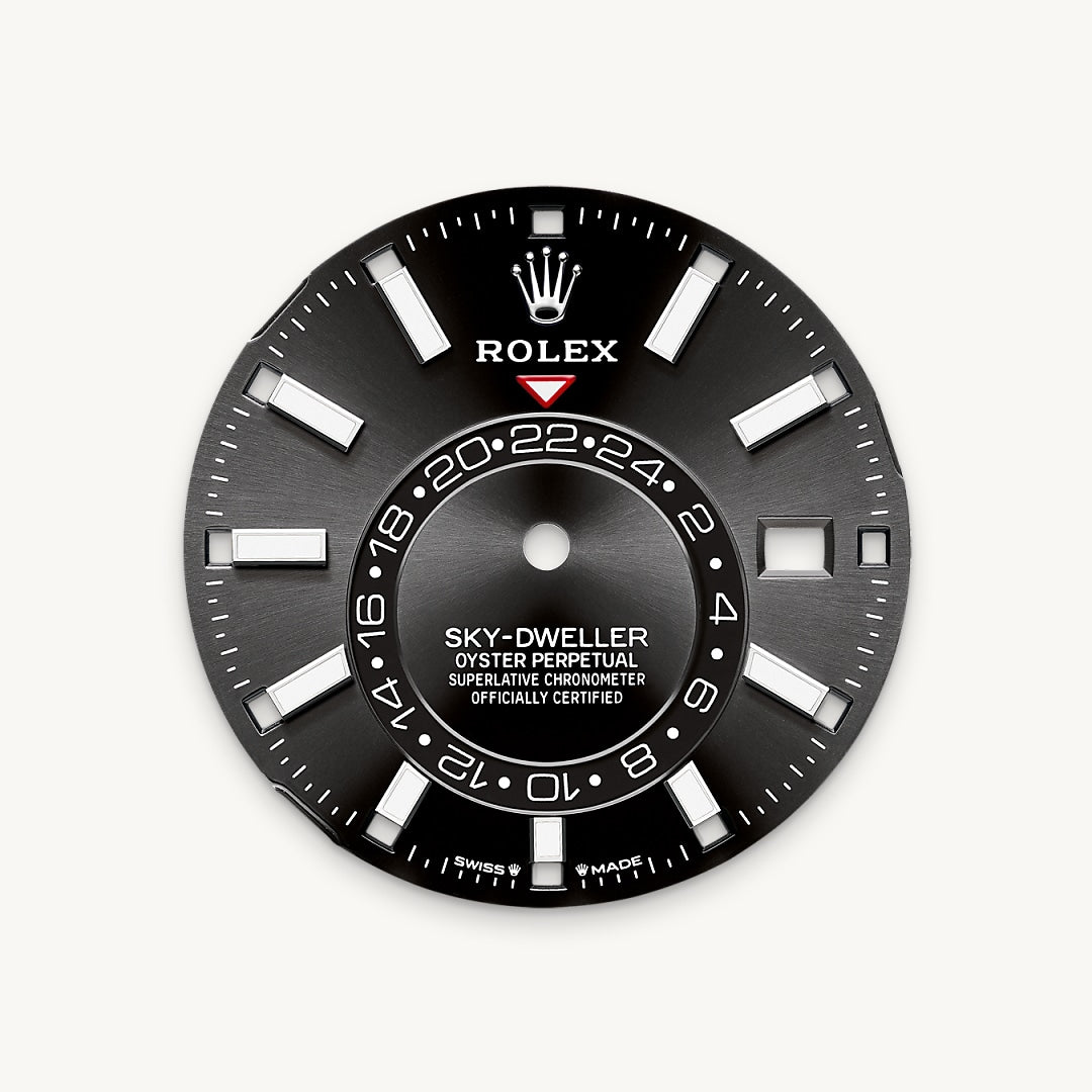 Bright black dial