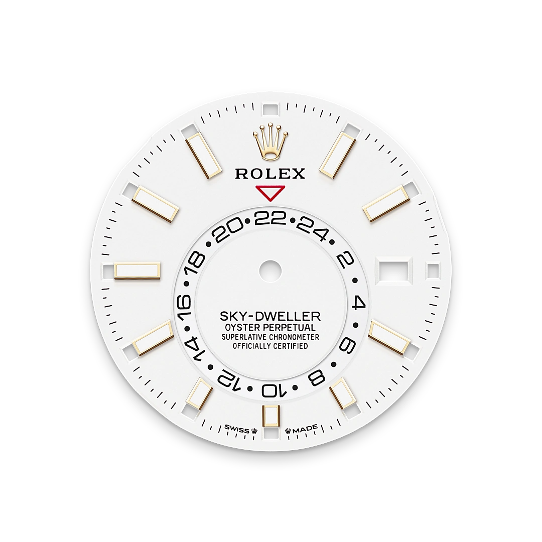 Intense white dial