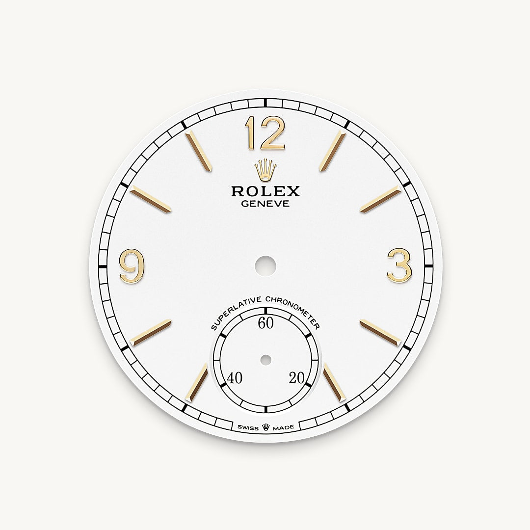 Intense white dial