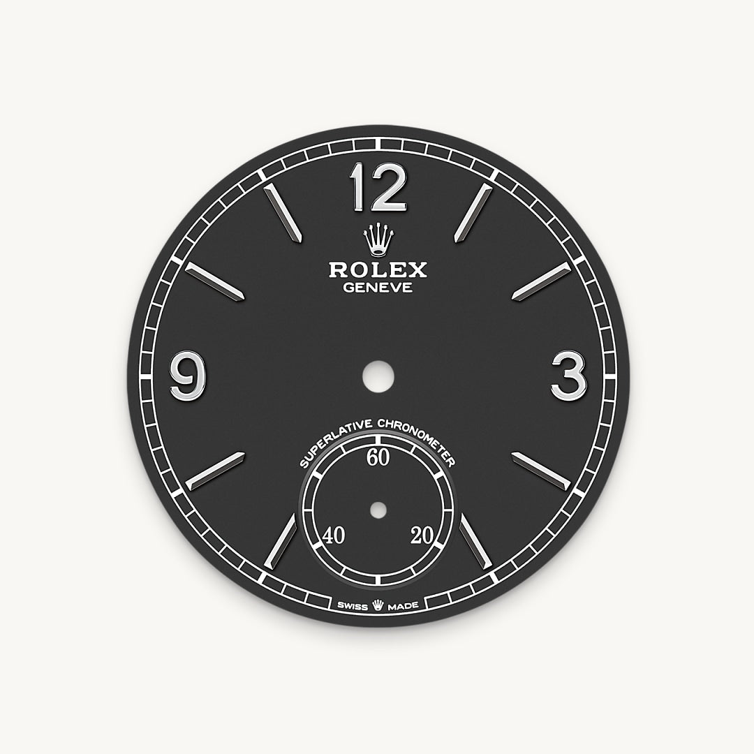 Intense black dial