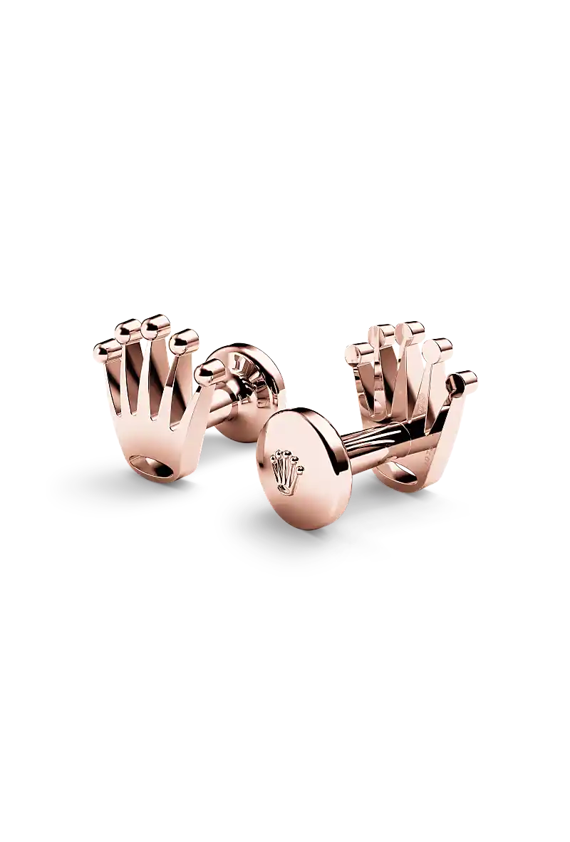 Rolex 'Crown' Cufflinks Everose gold