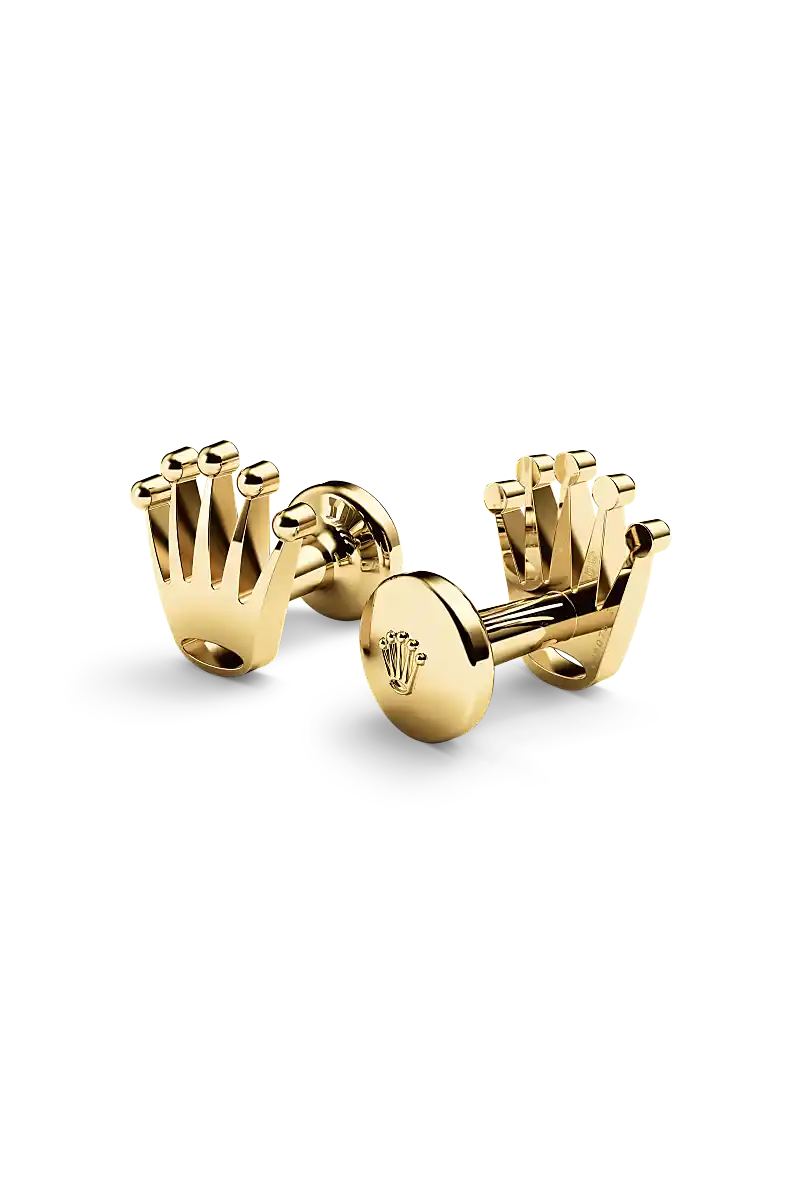 Rolex 'Crown' Cufflinks Yellow gold